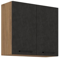 Küchen-Preisbombe Vigo Hängeschrank 80 cm Eiche Lancelot Matera Grau