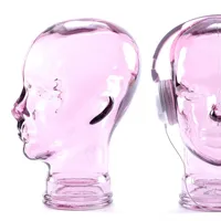 DESIGN DELIGHTS Kopfhörerständer, Violett, Glas, 21x29x21 cm, Dekoration, Skulpturen