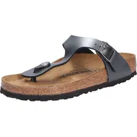 Birkenstock Gizeh Metallic black in Silbern, 38