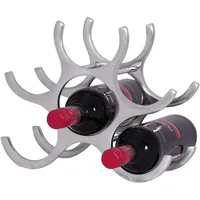 FineBuy Weinregal Flammen 24 cm Regal Flaschenregal 6 Flaschen