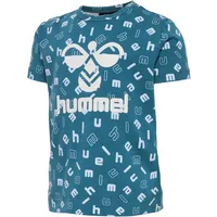Hummel Dream Aop Kurzarm-t-shirt - Blue Coral 98