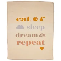 David Fussenegger Babydecke Lena 'eat sleep...' 75 x 100