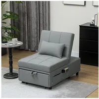 Homcom Schlafsessel 3-in-1 Textil 104 x 81 x 65,5