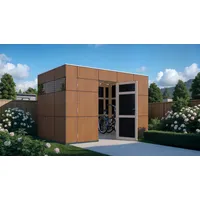 BERTILO Gartenhaus HPL 2 3,45 x 2,36 m Grau