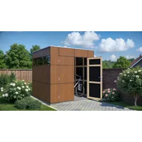 BERTILO Gartenhaus HPL 1 2,31 x 2,36 m Grau