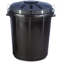 Denox - Industriewürfel 70 Liter. Schwarz.