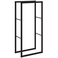 VidaXL Brennholzregal Schwarz 55x30x116 cm Stahl