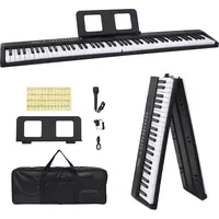 VidaXL 88Tasten Klavier Elektrisches Keyboard mit Notenständer Faltbar