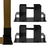 Baumarktplus Holzstapelhilfe 2er Set Halterung 34 x 10 cm