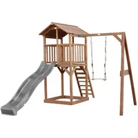 Axi Spielturm Braun, Grau, Holz, Kunststoff, 283.6x241.9x349 cm, EN