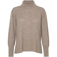 Pulz Jeans Rollkragenpullover in Braun | Gr.: S