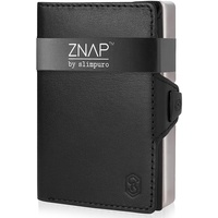 Slimpuro Geldbörse Herren, Slim Wallet mit RFID Schutz, Leder-Geldbörse