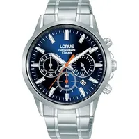 Lorus Herren Uhr Chronograph Quarz Edelstahlgehäuse RT373KX9