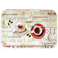 Lashuma Melamin Serviertablett XL, Kaffeetablett aus Italien, Frühstückstablett Eckig,