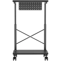 NanoRS Höhenverstellbarer CPU-Computerwagen mit Regal bis 80 kg belastbar