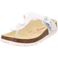 Superfit Fussbettpantoffel Silber/Weiß 26 EU