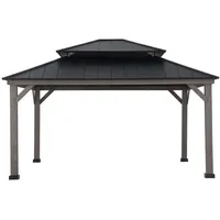 Sunjoy Gazebo Rysy Zedernholz 390 cm x 450 cm