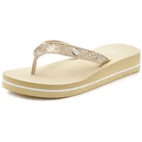 VENICE BEACH Badezehentrenner Sandale, Pantolette, Badeschuh ultraleicht mit Glitzerband