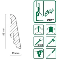 FN Neuhofer Neuhofer Fußleiste 240 cm x 58 x