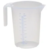 Hünersdorff Messkanne 2000 ml PP transp.D151xH206mm Griff offen