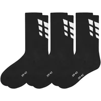Erima 3 Wings Socks 3pack (2182501), schwarz, 31-34
