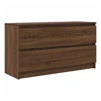 VidaXL TV-Schrank Braun Eichen-Optik 100x35x54 cm Holzwerkstoff