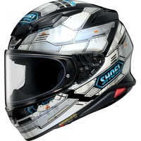 Shoei NXR2 Fortress, Integralhelm - Weiß/Grau/Schwarz/Blau - XL