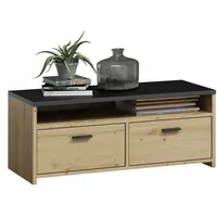 Matkam Möbel Fernsehkommode, Eiche Artisan, 100x44x45 cm, Wohnzimmer, Wohnwände,