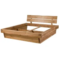 Massivmoebel24 Bett Wildeiche 200x200 natur geölt INNSBRUCK #200