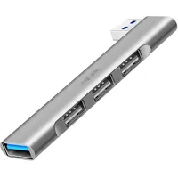 Logilink USB Hub (Anschluss USB-A) aus Aluminium mit bis