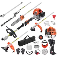Vevor 6-in-1 Heckentrimmer Benzin-Heckenschere 43CC Langstielheckenschere 1,15L