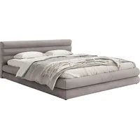 Selsey Polsterbett mit Bettkasten – grau ¦ Maße (cm):