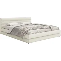 Selsey Polsterbett mit Bettkasten – creme ¦ Maße (cm):