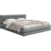 Selsey Polsterbett mit Bettkasten – grau ¦ Maße (cm):