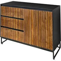 GUTMANN FACTORY Kommode GUTMANN FACTORY, braun (schwarz, braun), B:105cm