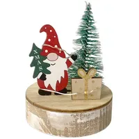 Hti-Living Xmas-Wichtel Leuchtdeko beige