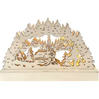 Hti-Living Leuchtbogen Verschneite Kirche