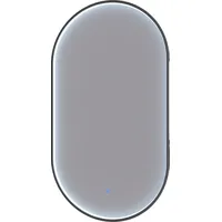 Planetmöbel Spiegel GLORA oval 50x90 cm, Rahmen mit LED-Beleuchtung