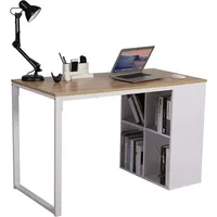 Woltu Schreibtisch Computertisch Bürotisch Arbeitstisch in Melamin, mit 4
