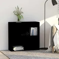 VidaXL Bücherregal Schwarz 80x30x76,5 cm Holzwerkstoff