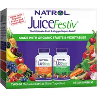 Natrol JuiceFestiv, – 2 Flaschen Früchte + Gemüse