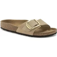 Birkenstock Madrid Big Buckle Nubukleder hellbraun 37