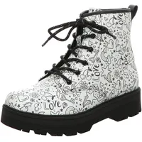 SKECHERS Gravlen Hi Doodle Down Stiefelette, Silber,