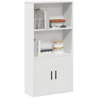 VidaXL Bücherregal Weiß 60x24x120 cm Holzwerkstoff