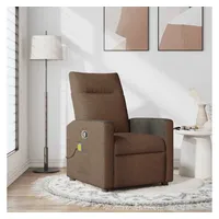 VidaXL Massagesessel Braun Stoff