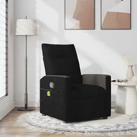 VidaXL Massagesessel Schwarz Stoff