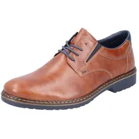 Rieker Schnürschuh mit Stretcheinsatz, Freizeitschuh, Halbschuh, Schnürschuh braun 44