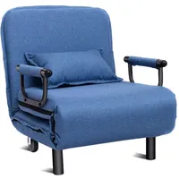 Costway 3 in 1 Schlafsessel, Schlafsofa klappbar, Klappbett, Chaiselongue,