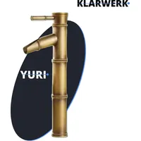 Klarwerk YURI Wasserfall Wasserhahn Messing Gold