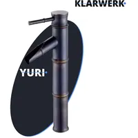 Klarwerk YURI Wasserfall Wasserhahn Bad Schwarz